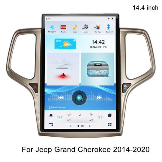14.4 Inch |Jeep Grand Cherokee | Tesla Vertical Screen | Multimedia Player | 2014-2020