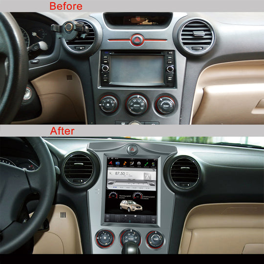 KSPIV Android 10.4 Inch Qualcomm 6125 Car Multimedia Radio For KIA CARENS 2006-2013 MANUAL A/C GPS Navigation Head Unit