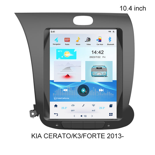 KSPIV Android 1 Din Car Radio for KIA FORTE/K3/CERATO 2013- Multimedia Stereo 4G WIFI BT Player GPS Navigation