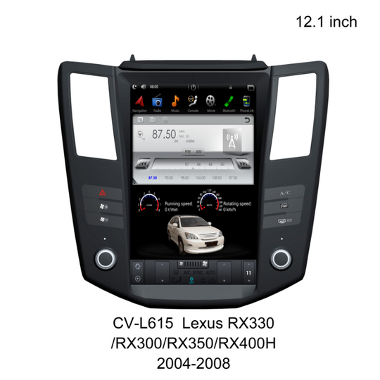KSPIV | Lexus RX300 RX330 RX350 RX400H | 12.1 inch Tesla Style Screen | Car Radio | 2004-2008