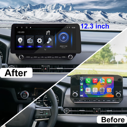 12.3 Inch Car Radio Multimedia Player For MITSUBISHI OUTLANDER 2023-  Carplay & Android Auto GPS Navigation in Dash Headunit