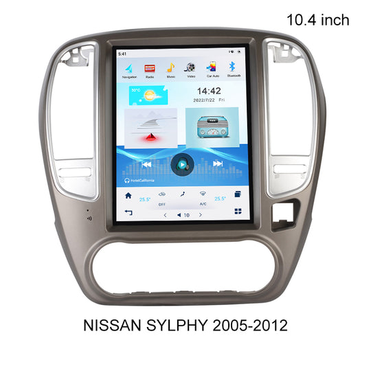 KSPIV Car Radio Android Tesla screen Qualcomm6125 Multimedia player For NISSAN SYLPHY 2005-2012 Car Stereo GPS Navigation  4G LTE wifi DSP 2 din