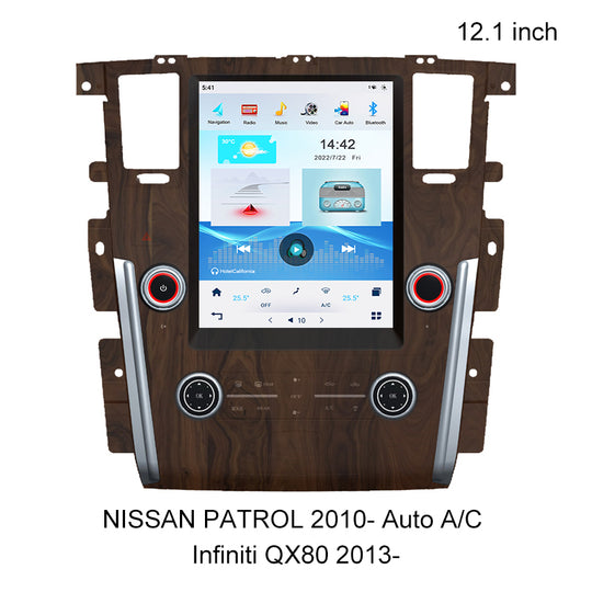 KSPIV 12.1 Inch Android Car Multimedia Player For NISSAN PATROL 2010- Auto A/C /Infiniti QX80 2013- Tesla Style Screen 1 Din Car Radio GPS Stereo