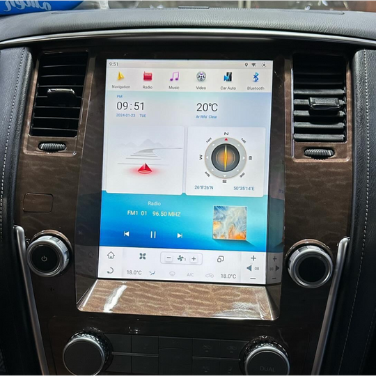 KSPIV Android Tesla Style Screen Car Multimedia Player For NISSAN PATROL 2010- Auto A/C /Infiniti QX80 2013- Support bose amplifier and 360 camera