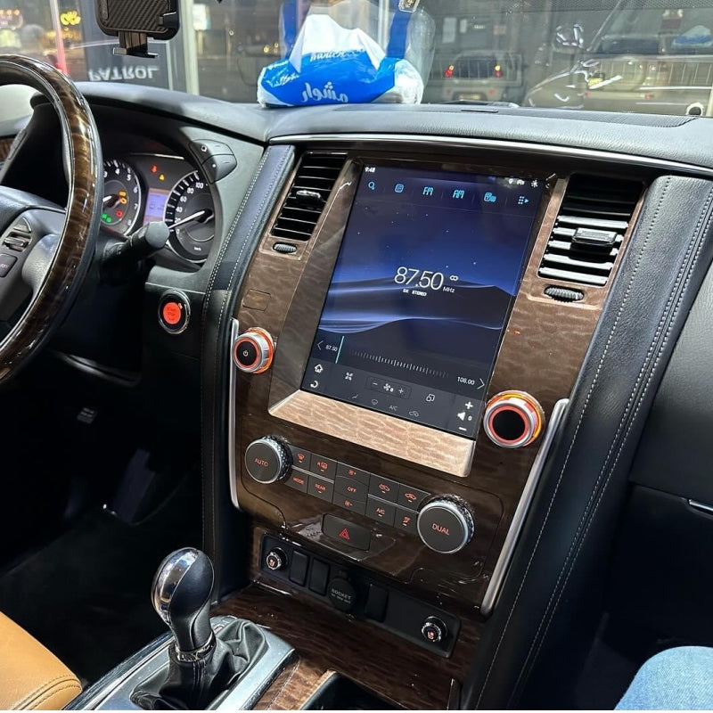 KSPIV Android Tesla Style Screen Car Multimedia Player For NISSAN PATROL 2010- Auto A/C /Infiniti QX80 2013- Support bose amplifier and 360 camera
