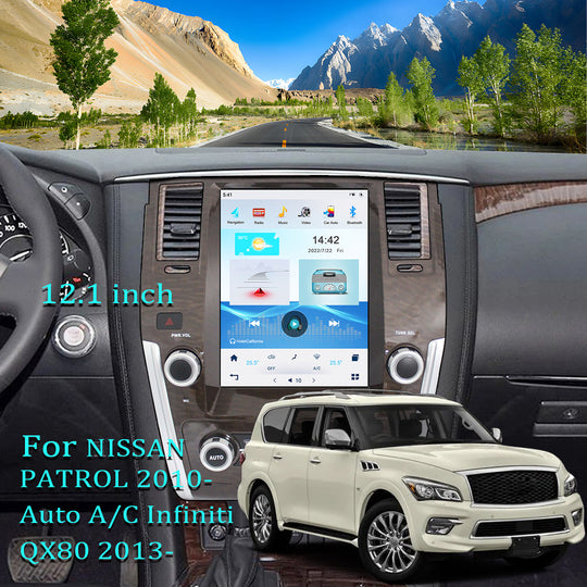 KSPIV Android Tesla Style Screen Car Multimedia Player For NISSAN PATROL 2010- Auto A/C /Infiniti QX80 2013- Support bose amplifier and 360 camera