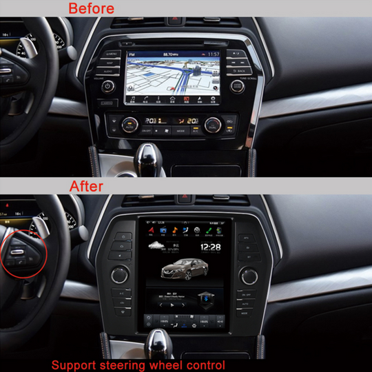 KSPIV Tesla Vertical Screen Android 10.4 Inch Car Radio for NISSAN Maxima 2016- Multimedia Player GPS Navigation WiFi Mirror Link