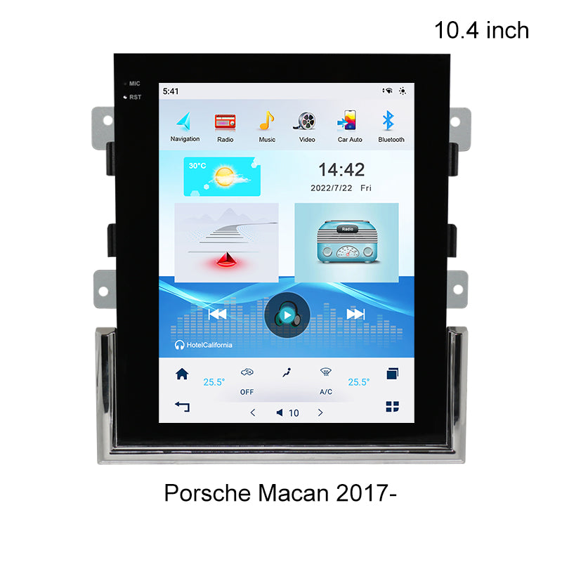 KSPIV 10.4'' Android Tesla Style Screen Car Radio Multimedia Player for Porsche MACAN 2017-2023 GPS Navigation Auto Stereo DVD Head Unit Carplay