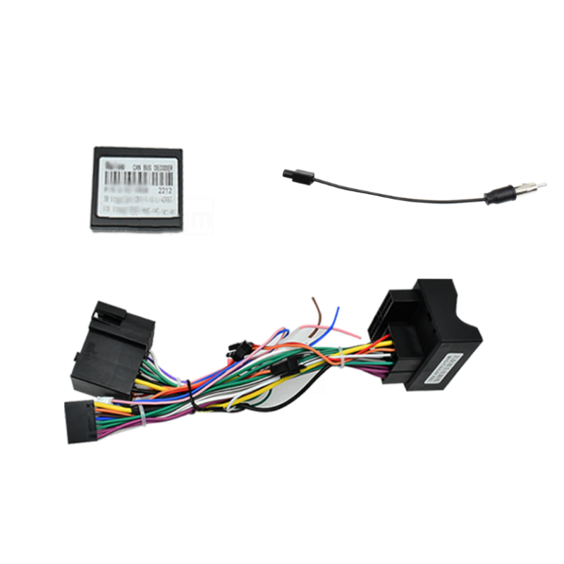 Car Radio Fascias Frame For Volkswagen VW Jetta  2013-2019 9 inch Stereo Panel Harness Power Cable Canbus