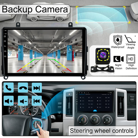 9 inch 2Din Android 13 Autoradio GPS for Toyota Hiace H300 6 GranAce 2019-2022 Car Radio Multimedia Video Player Navi Stereo