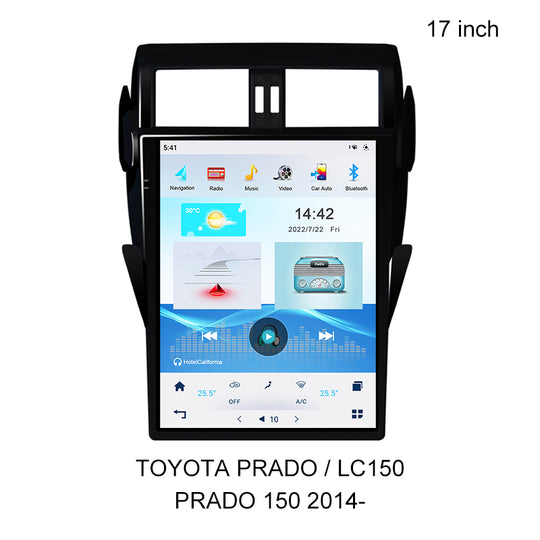 KSPIV Car Multimedia Stereo Player For TOYOTA PRADO / LC150 / PRADO 150 2014- Tesla Style Screen GPS Navigation Carplay Head Unit