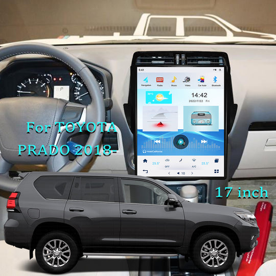 TOYOTA PRADO | 17 inch | Car Stereo Radio | 2018- |  Vertical Screen