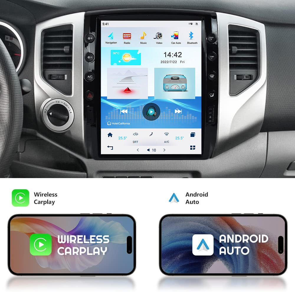 KSPIV | 12.1 Inch | Car Radio| TOYOTA TACOMA HILUX | Tesla Style Screen | Android 13 | 2005-2015