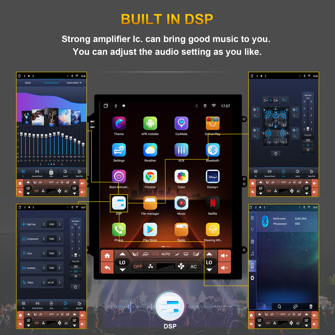 Kspiv | Car Stereo Radio | HYUNDAI SONATA High Level | Multimedia Player |  2011-2014