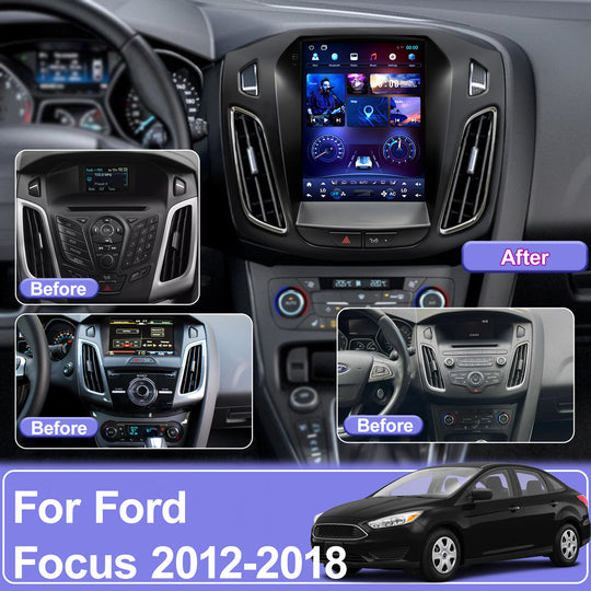 for Ford Focus 2012-2018 Tesla style car radio