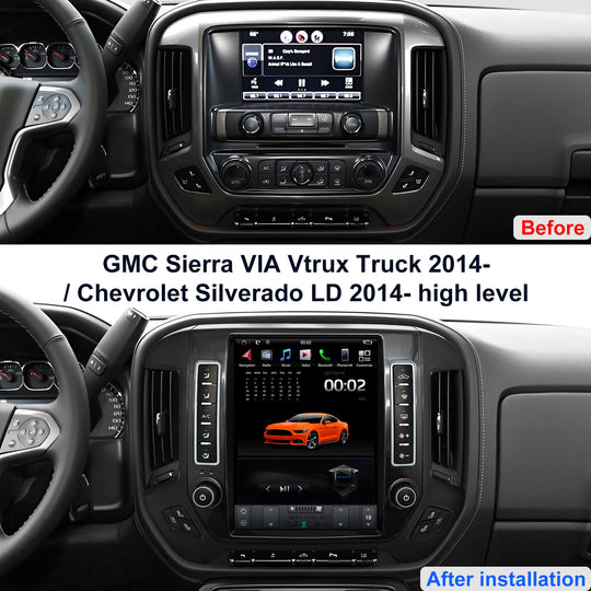 Car Stereo Radio for GMC Sierra VIA Vtrux Truck 2014- / Chevrolet Silverado LD 2014- high level