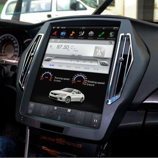 KSPIV Android Qualcomm Car Multimedia Player With Canbus For HONDA ACCORD 2013- Tesla Style GPS Navigation WIFI Auto CarPlay