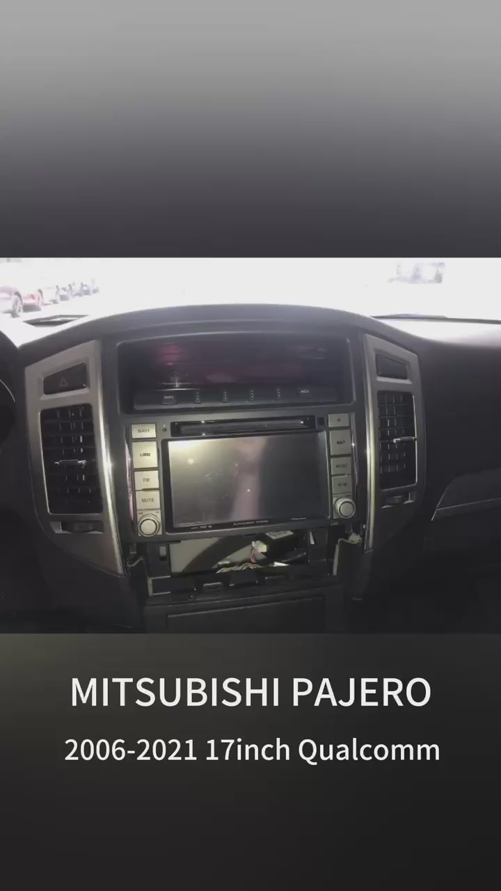 KSPIV | 17 Inch Car Radio | MITSUBISHI PAJERO Montero Shogun | 2006-2021 | Tesla Style Screen