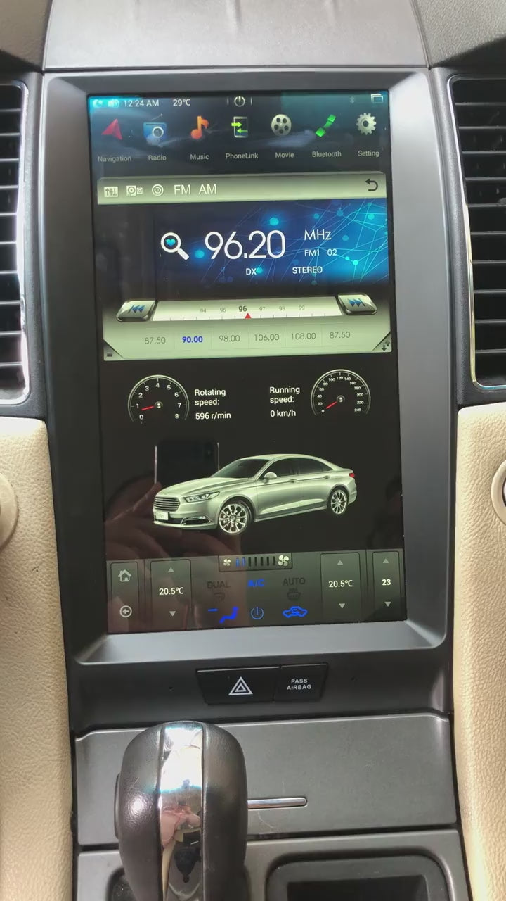 KSPIV | Ford Taurus 2012-2016 | Android 13 |Tesla Style Screen | Car GPS Navigation Radio