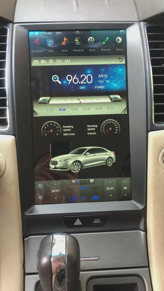 KSPIV | Ford Taurus 2012-2016 | Android 13 |Tesla Style Screen | Car GPS Navigation Radio