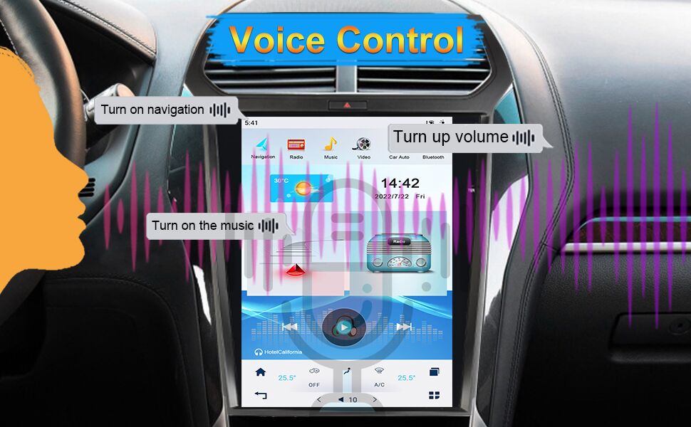 KSPIV | 12.1 Inch | Ford Explorer | 2011-2019 | Android 13 | Tesla Style Car Stereo