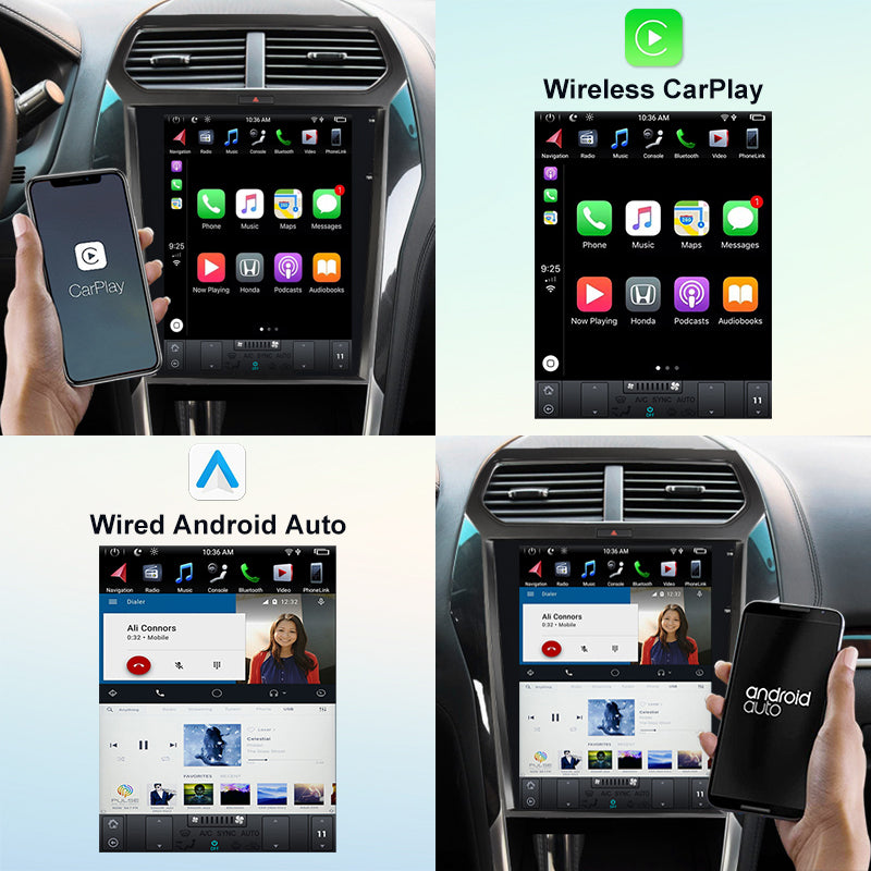 KSPIV | 12.1 Inch | Ford Explorer | 2011-2019 | Android 13 | Tesla Style Car Stereo