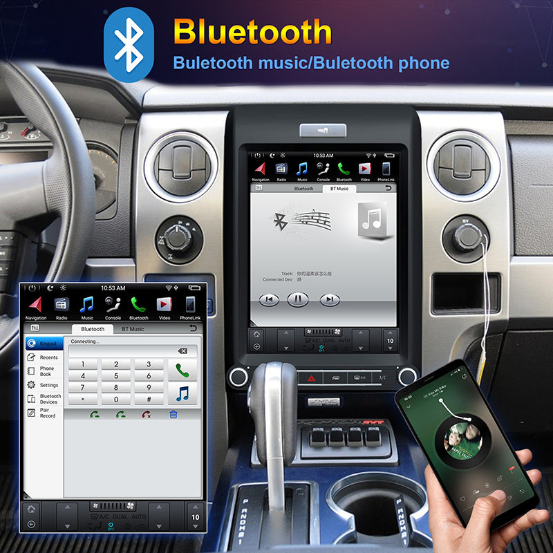 KSPIV |  12.1 Inch | Ford F150 2013-2014 | Tesla Style Screen | Android Car Radio