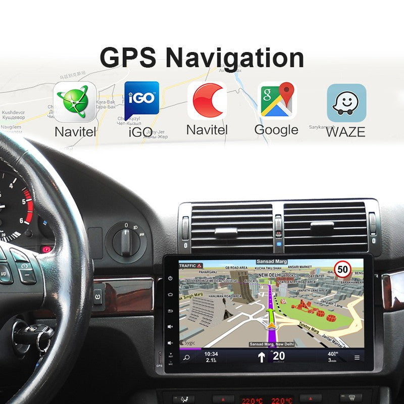 Car Radio Android 10 1 Din Car Multimedia Center 9" IPS Screen for BMW M5/E39/E53 1995-2003 Wireless Carplay GPS Navigation Unit