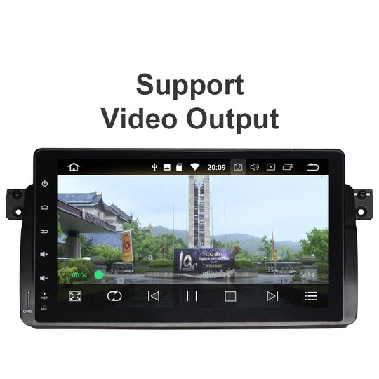 Car Radio Android 10 1 Din Car Multimedia Center 9" IPS Screen for BMW M5/E39/E53 1995-2003 Wireless Carplay GPS Navigation Unit