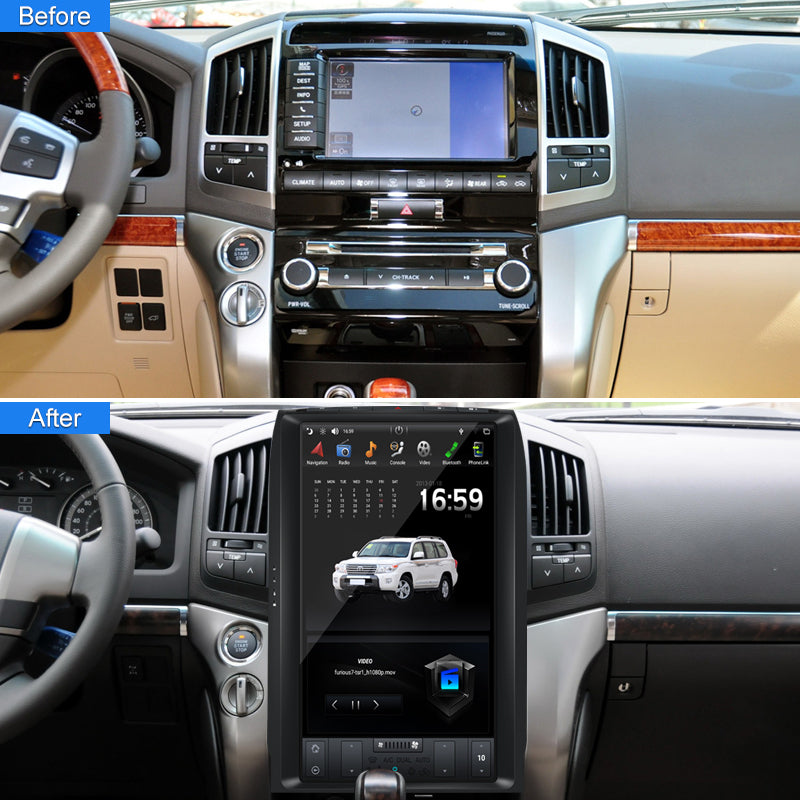 KSPIV Android 11 Car Automotive multimedia  radio for Toyota Land Cruiser LC200 2008-2015 High level stereo for car wireless carplay