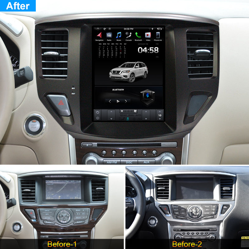 KSPIV 10.4 Inch Touch Screen android Car Multimedia Player for NISSAN Pathfinder 2013-Head Unit Stereo Radio DSP Carplay Android Auto