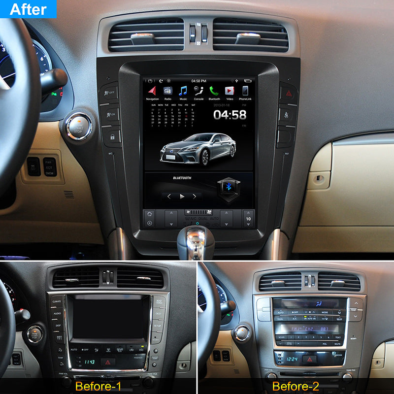 KSPIV 10.4" Telsa Style Vertical Screen Android Car Radio For Lexus IS2005-2015 GPS Navigation Multimedia Player Head Unit
