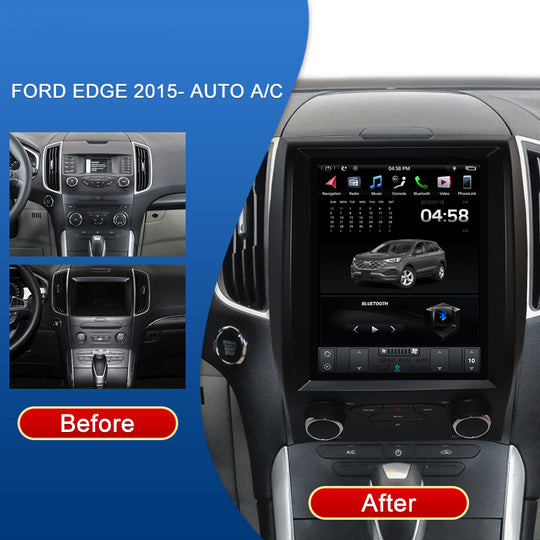 KSPIV Car Stereo For Ford EDGE 2015- Tesla Screen Android Auto Car Multimedia Player GPS Navigation Radio Tape Recorder Head Unit