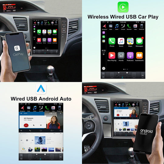 KSPIV Car Multimedia Player For HONDA CIVIC left driving 2012- Head Unit wireless Carplay IPS Stereo DVD screen