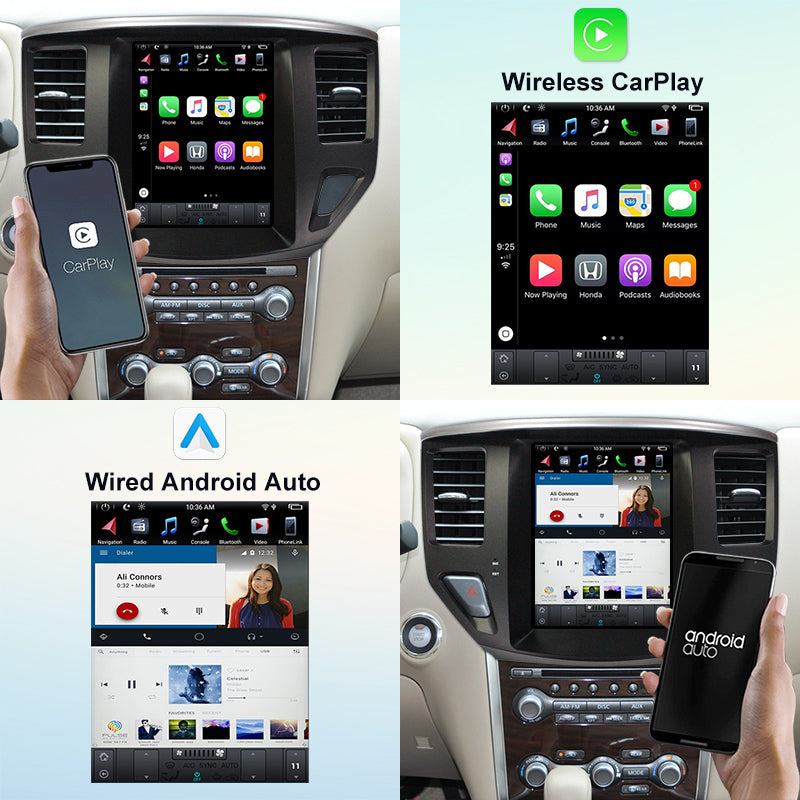 KSPIV 10.4 Inch Touch Screen android Car Multimedia Player for NISSAN Pathfinder 2013-Head Unit Stereo Radio DSP Carplay Android Auto