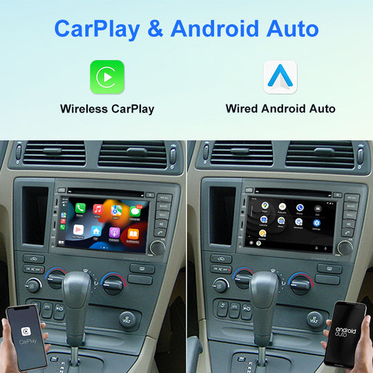 KSPIV Android Car Radio Video Player For Volvo V70/S60 2001 - 2004 Navigation Carplay Auto 2 din Headunit