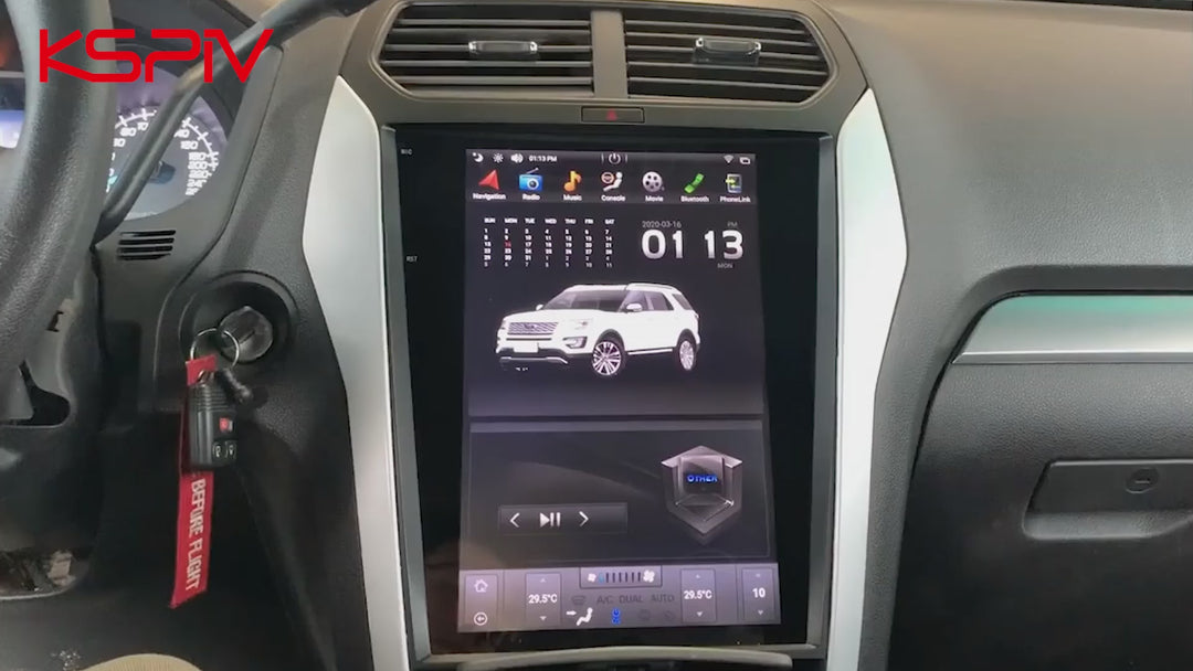 tesla style screen Ford Explorer 2011-2015