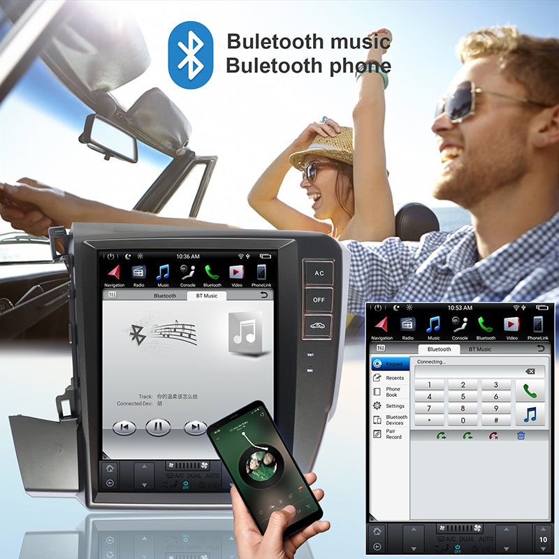 KSPIV Car Multimedia Player For HONDA CIVIC left driving 2012- Head Unit wireless Carplay IPS Stereo DVD screen
