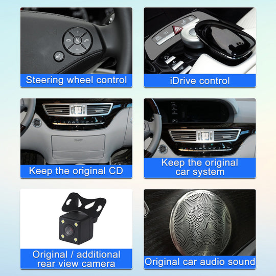 Android10 Bluetooth Car Stereo Radio for Mercedes-Benz S Class W221 2005-2013 Multimedia Player IPS GPS Navigation Carplay&Audio