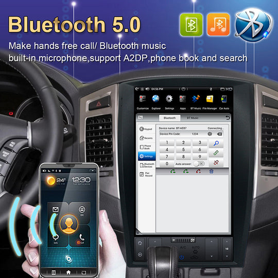 KSPIV | 17 Inch Car Radio | MITSUBISHI PAJERO Montero Shogun | 2006-2021 | Tesla Style Screen