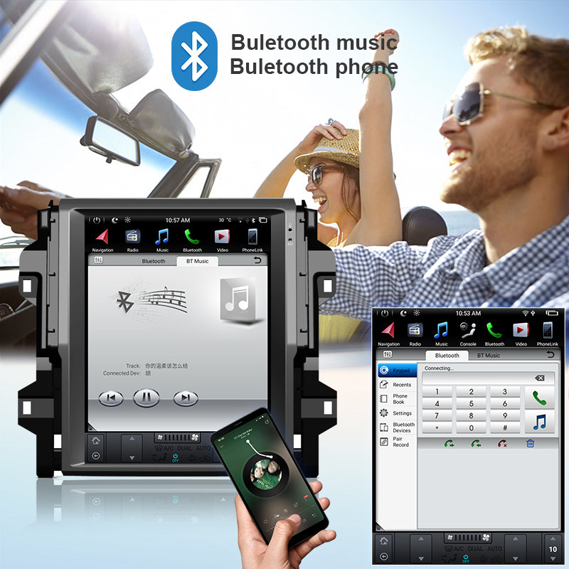 KSPIV Android Car Radio for Toyota Fortuner Revo 2016- Manual A/C Navigation Multimedia Video Player Head Unit Carplay Stereo