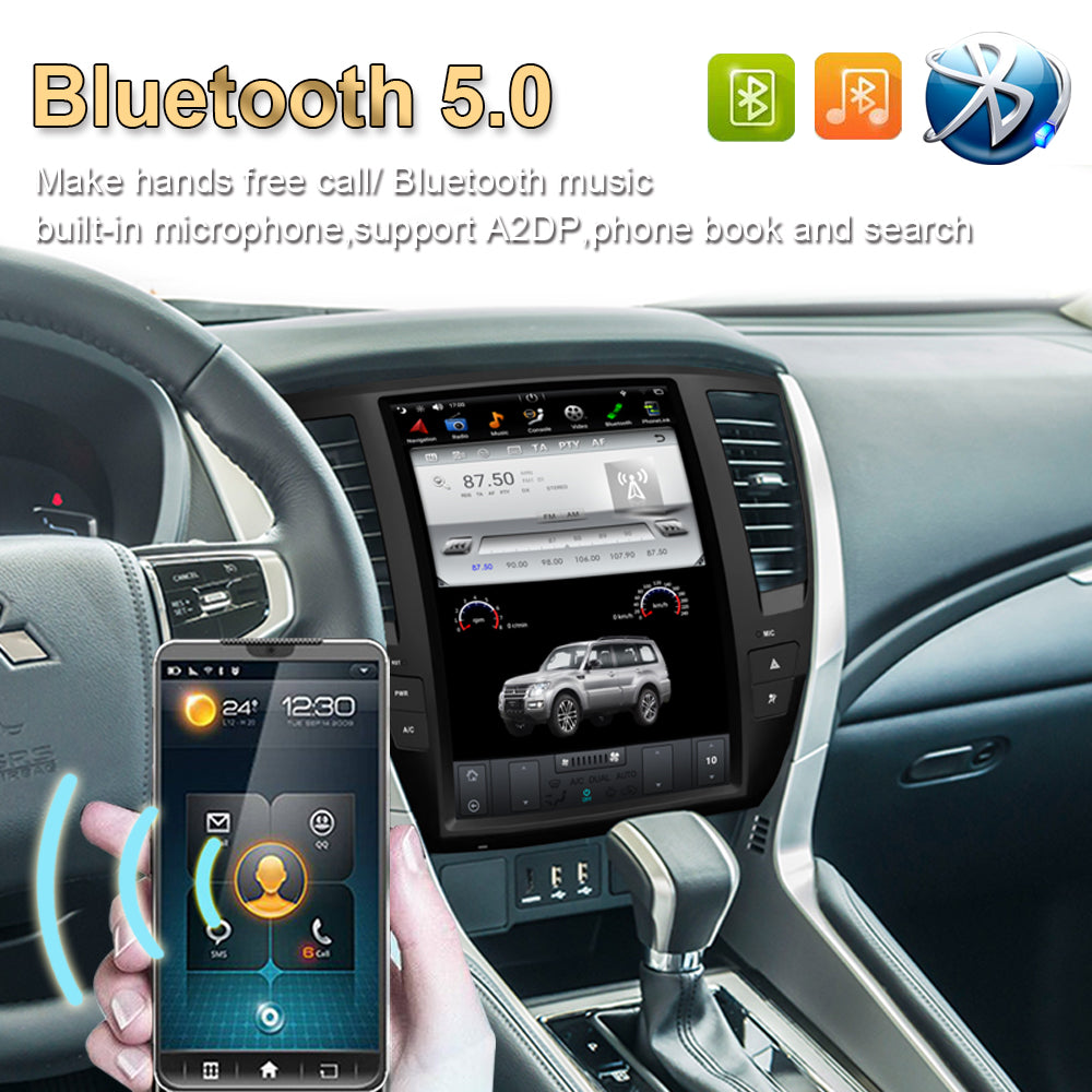 KSPIV 12.1 Inch Android 11 Qualcomm Car Stereo for MITSUBISHI PAJERO Sport 2020-Two Drive Version with wireless Carplay Android Auto