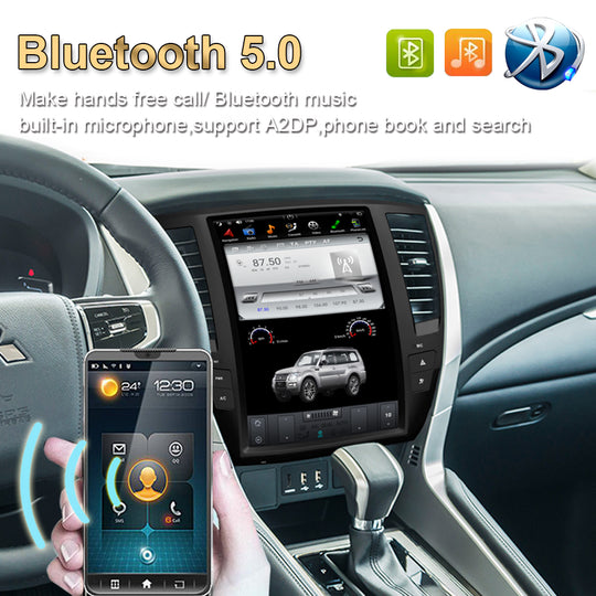 KSPIV 12.1 Inch Android 11 Qualcomm Car Stereo for MITSUBISHI PAJERO Sport 2020-Two Drive Version with wireless Carplay Android Auto