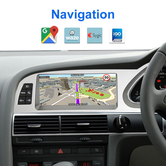 8.8 Inch Android Car Stereo FOR Audi A6L 2005-2011RHD GPS Navigation Auto Carplay Monitors Radio Audio Video Player DSP Wifi