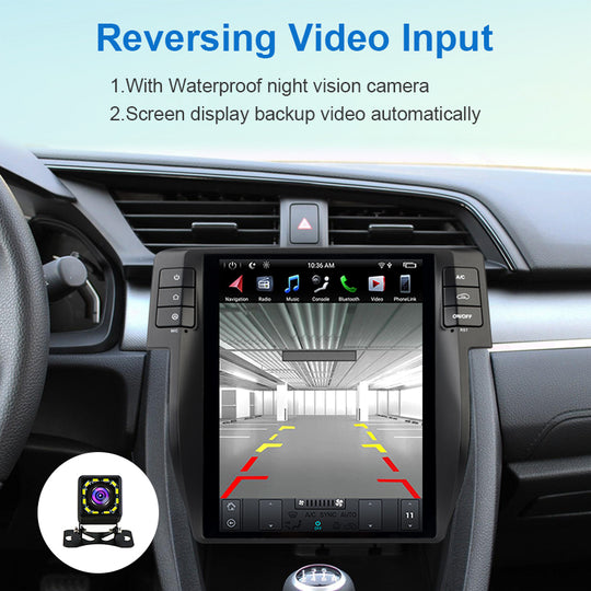 KSPIV Android Car Radio Multimedia CarPlay for Honda CIVIC 2016-  Video Player DSP IPS GPS Navigation 1 din bluetooth autoradio Two drive version