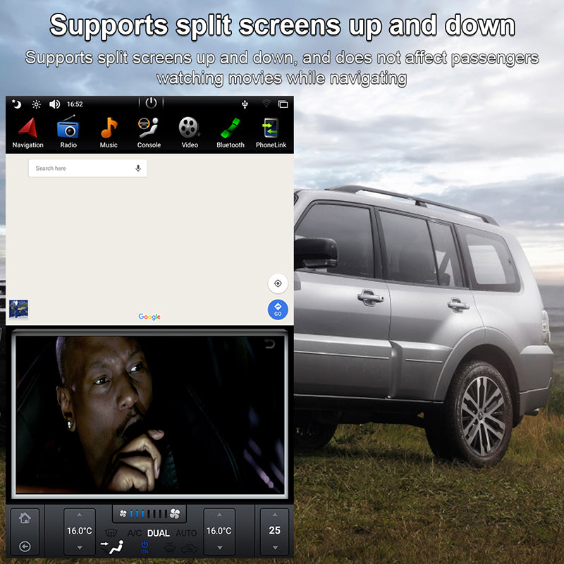 KSPIV | 17 Inch Car Radio | MITSUBISHI PAJERO Montero Shogun | 2006-2021 | Tesla Style Screen